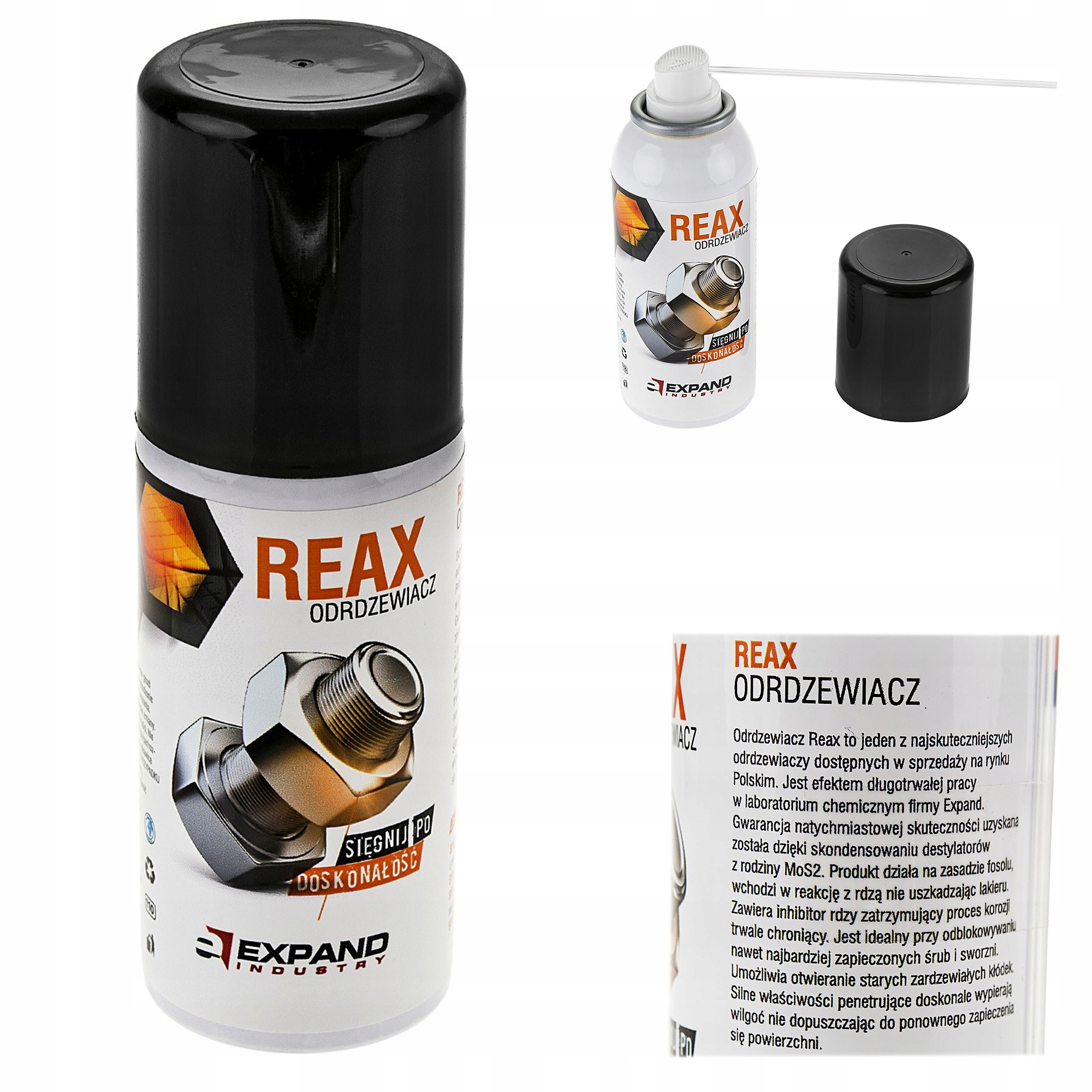 

Odrdzewiacz do części rowerowych Expand Reax 100ml