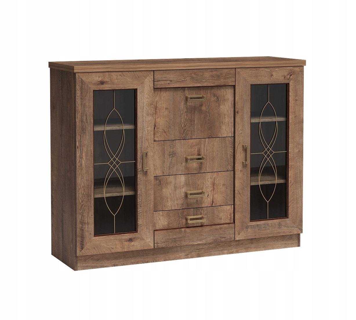 

Komoda 140 duża 3 szuflady barek szafki z półkami