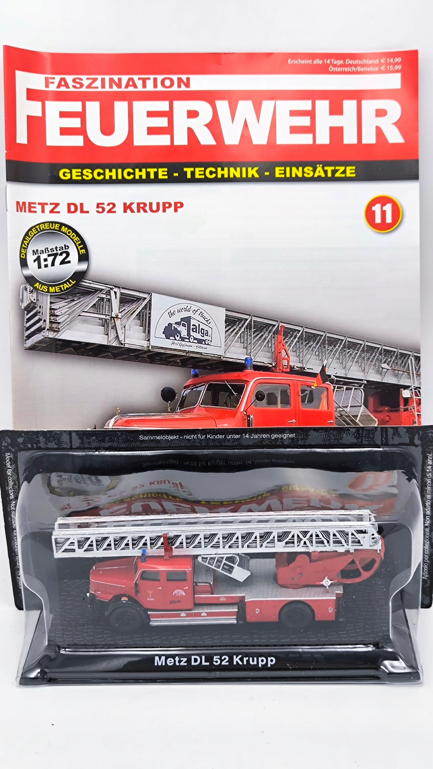 Stráž Metz DL 52 Krupp č.11 1:72 DeAgostini