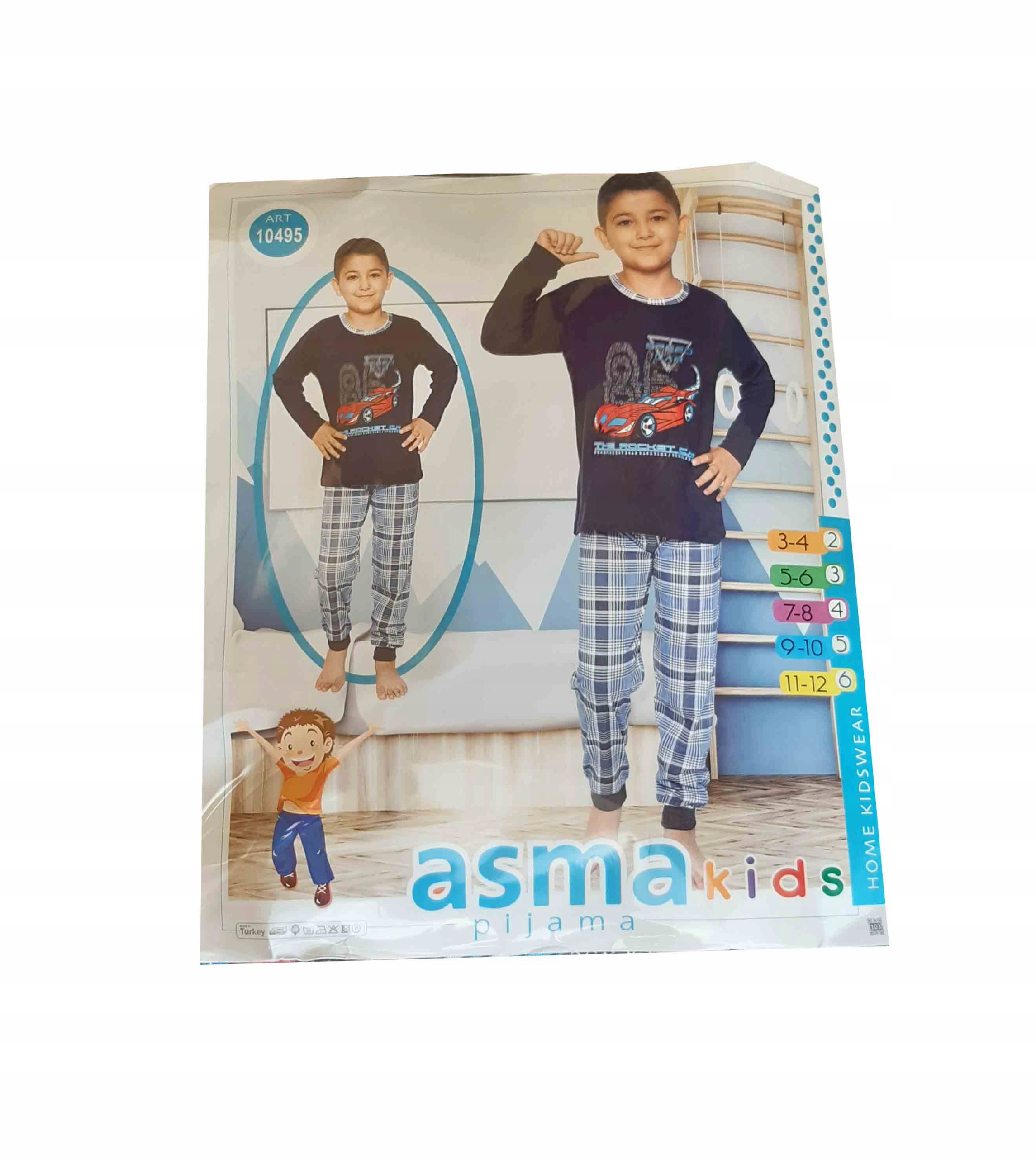 

Piżama Chłopca Długi Rękaw bawełna 3-4 lat 96-104