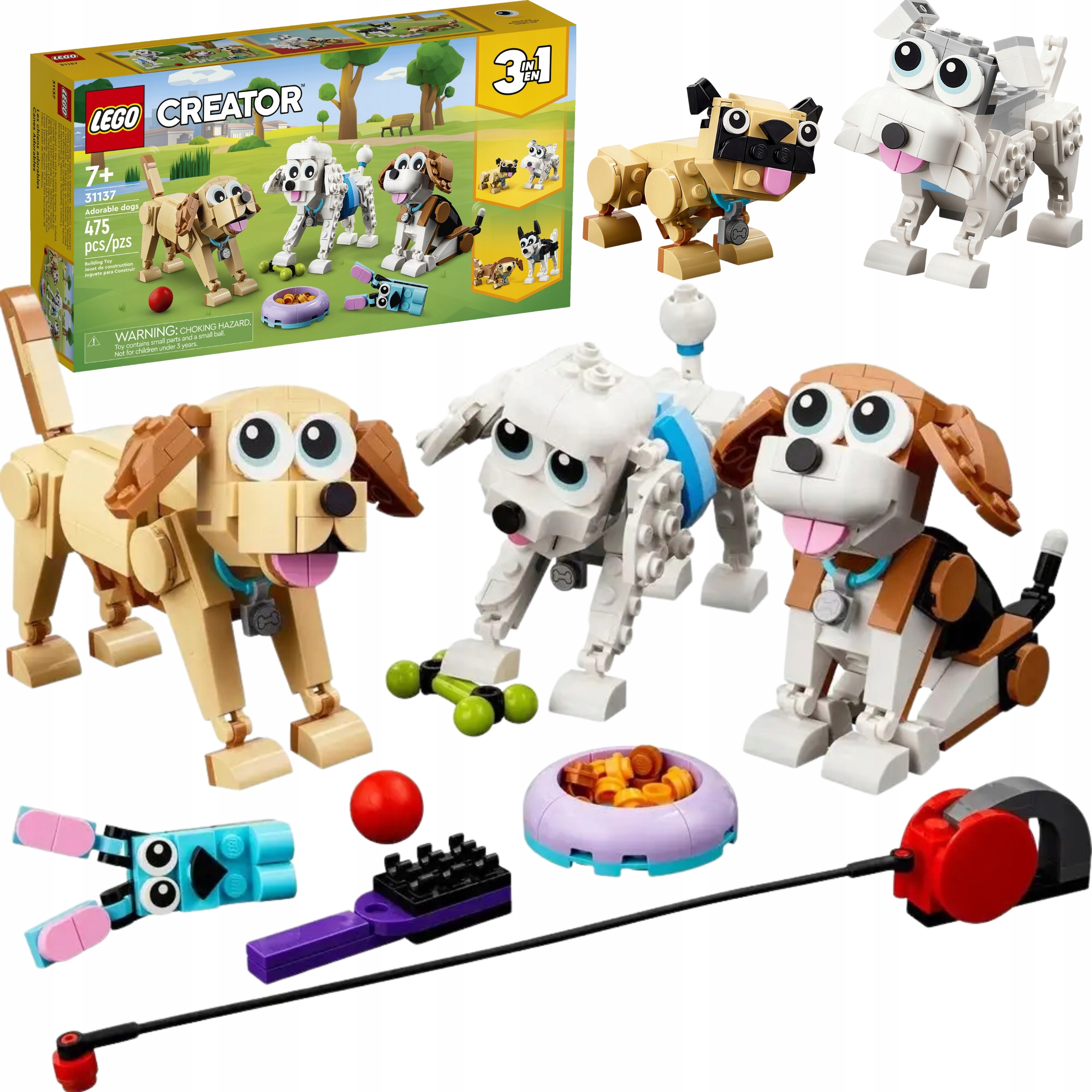 Lego Creator 3 W 1 Urocze Psiaki Zestaw Klocków Konstrukcyjne XL