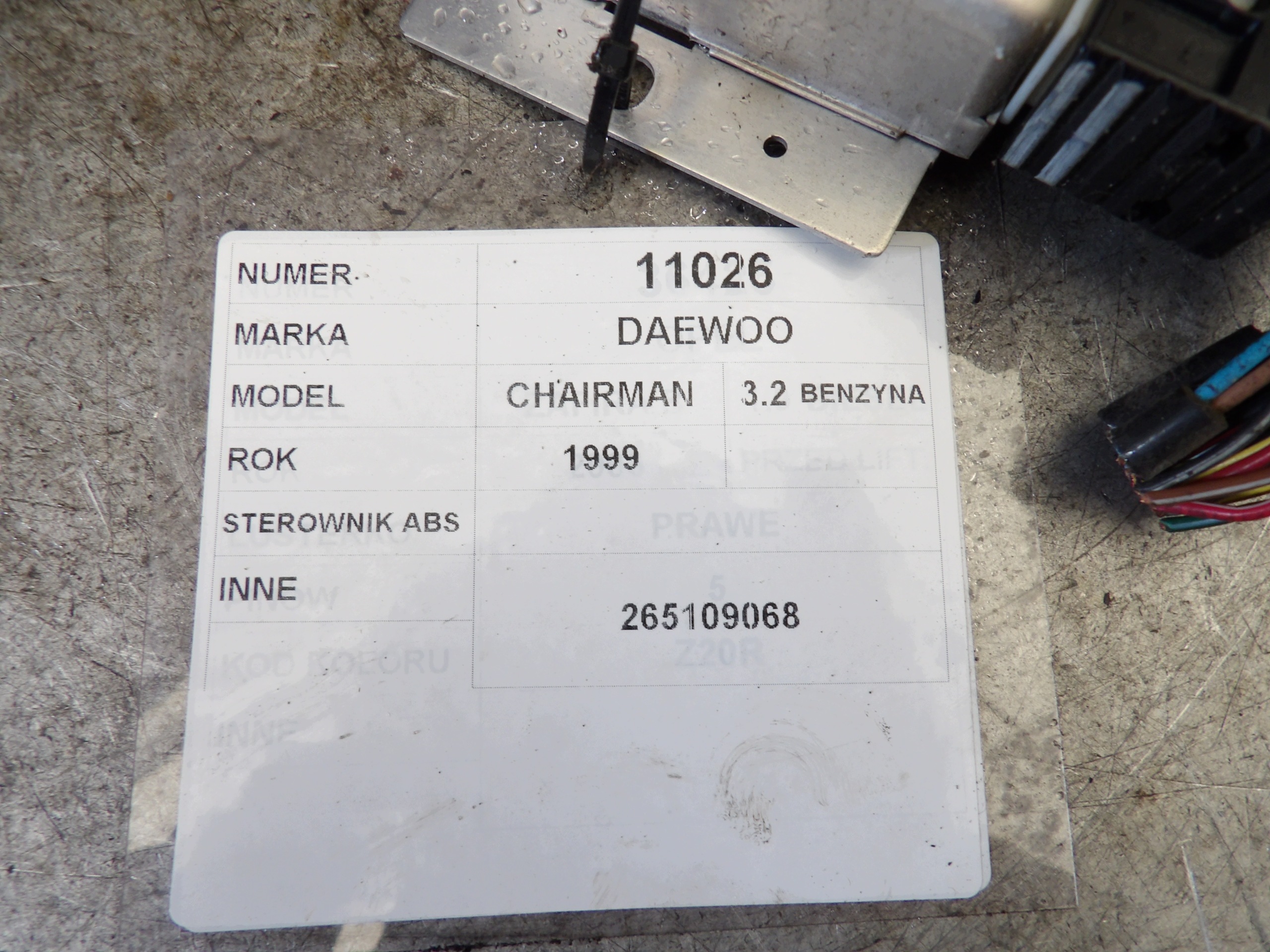 Daewoo chairman, Mercedes computer control unit ABS