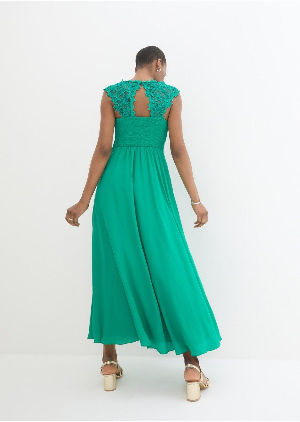 SUKIENKA WIECZOROWA MAXI__50 Kolor zielony