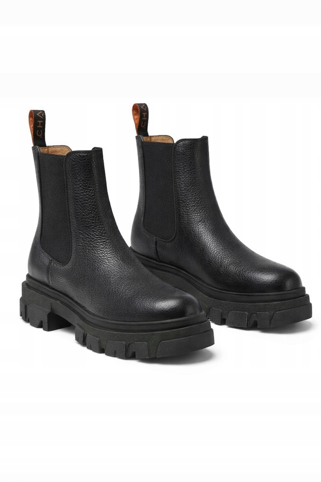 Charles Černé Kotníkové Boty Na Platformě Před Kotníkem 40 I3C