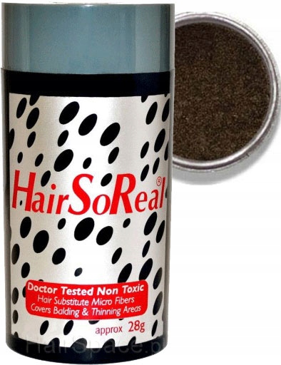 Hair So Real 28 g Hsr Zahušťování vlasů Vlákna Usa HairSoReal Středně hnědá