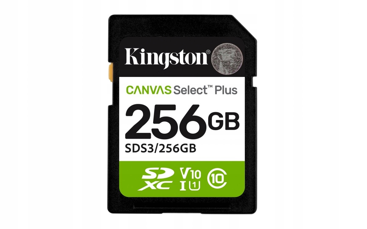 Kingston Paměťová karta Sd 256 Gb Canvas Select Plus Gen3 150MB/s
