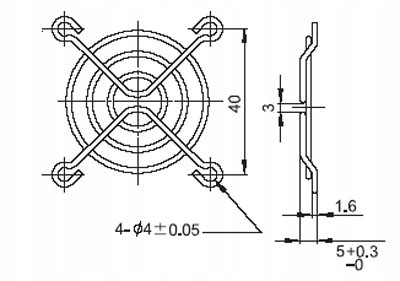 OSŁONA WENTYLATORA 50X50 Kod producenta 24QA