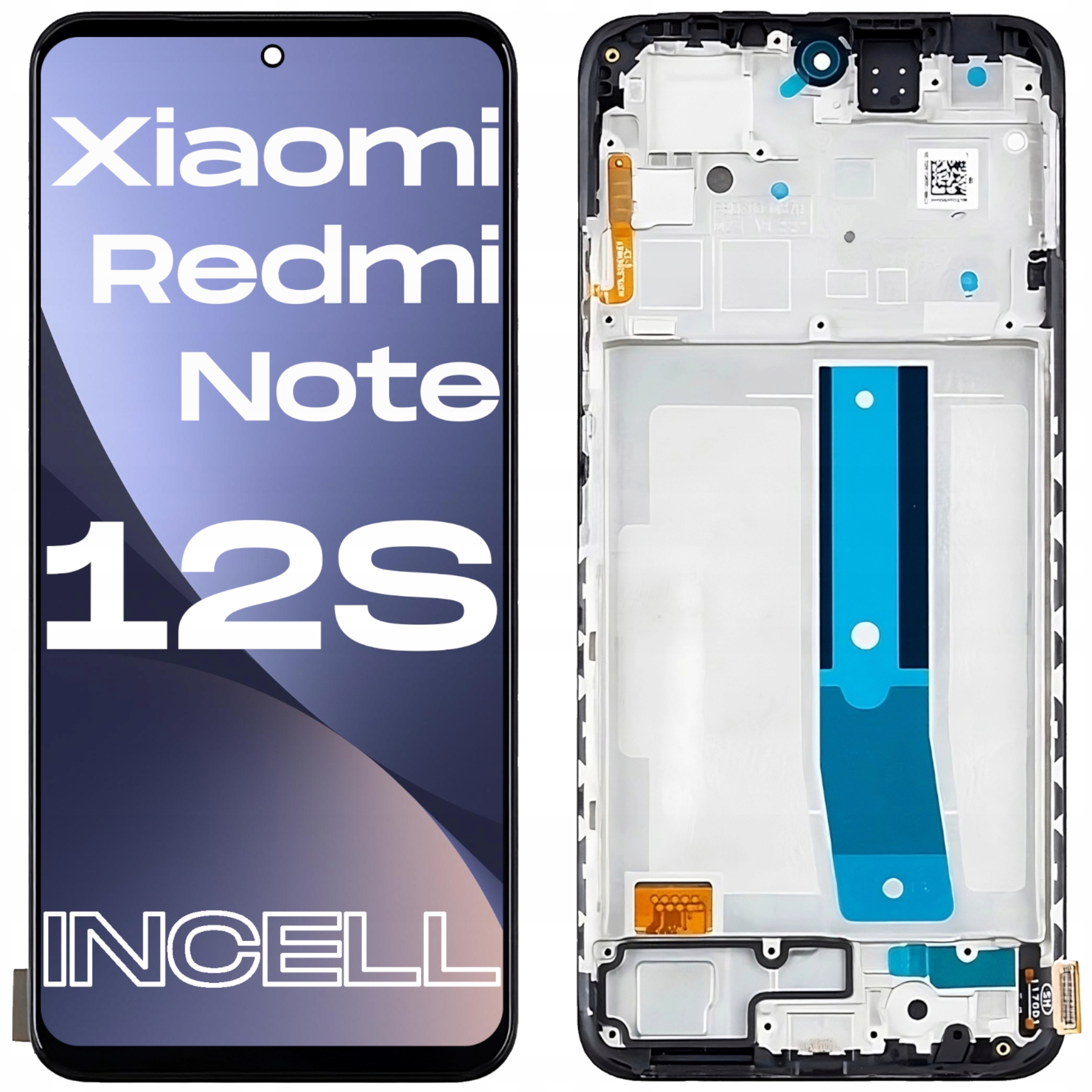 Matryca do Xiaomi Redmi Note 12S LCD 23030RAC7Y Ekran Incell Ramka