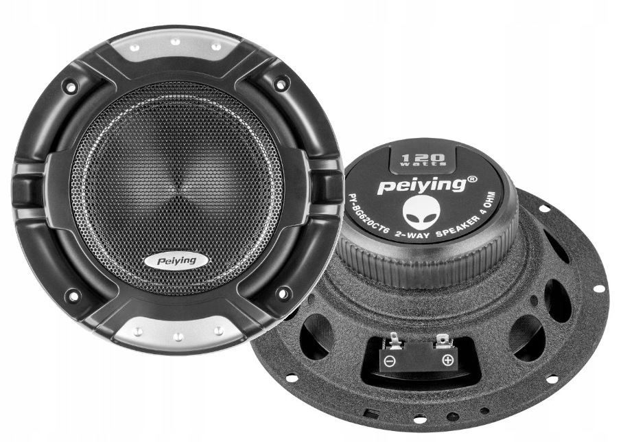 GŁOŚNIKI SAMOCHODOWE 6,5'' + TWEETERY + ZWROTNICE Moc znamionowa RMS 120 W