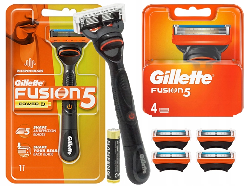 Holicí Strojek Gillette Fusion 5 Micropulses 4 Náhradní Břity