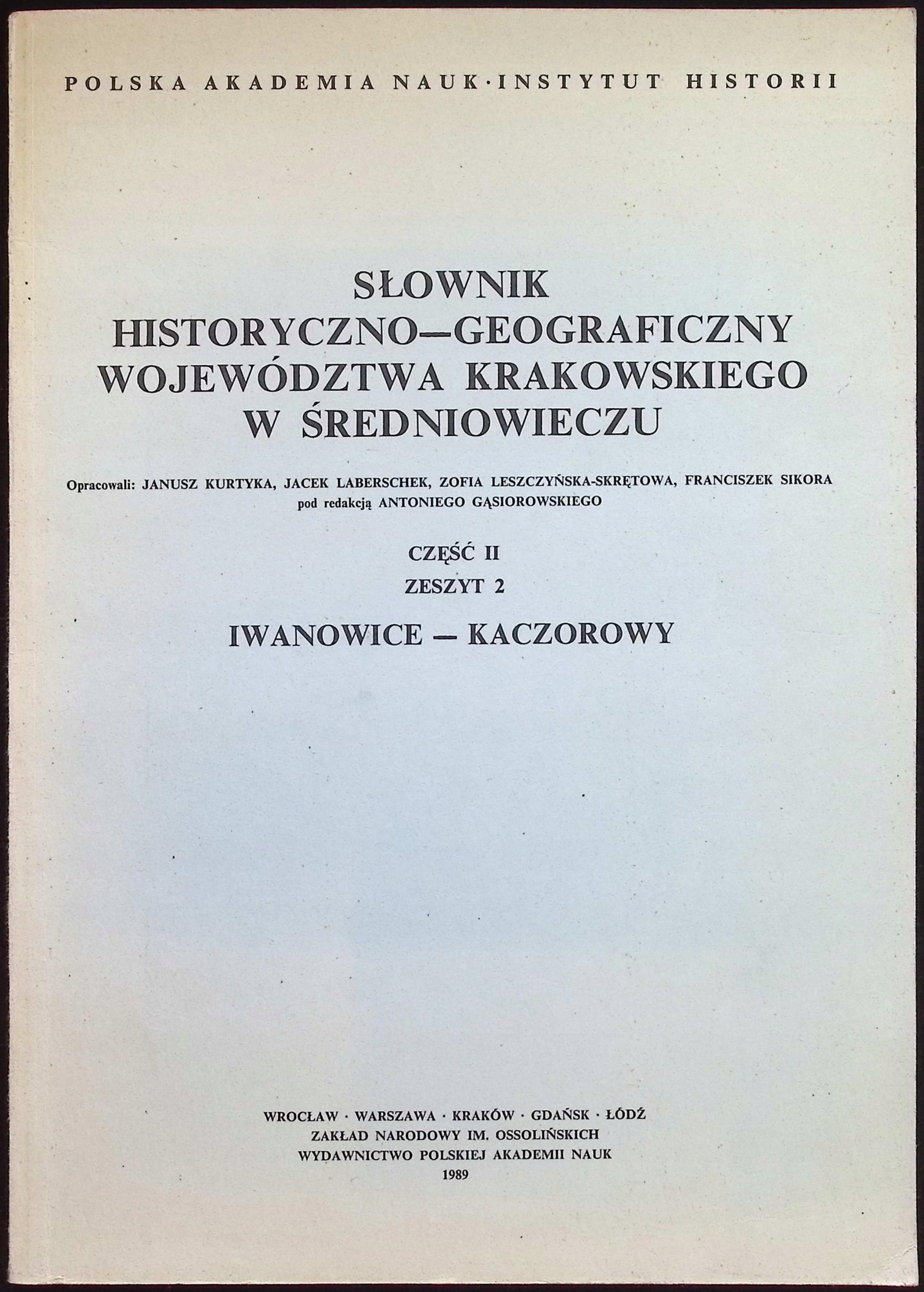 Słownik Historyczno - Geograficzny