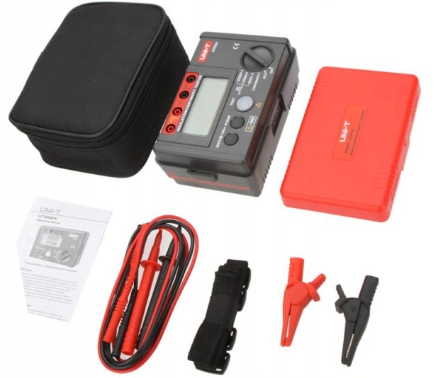 Merač izolačného odporu UT501B Uni-t je súčasťou balenia