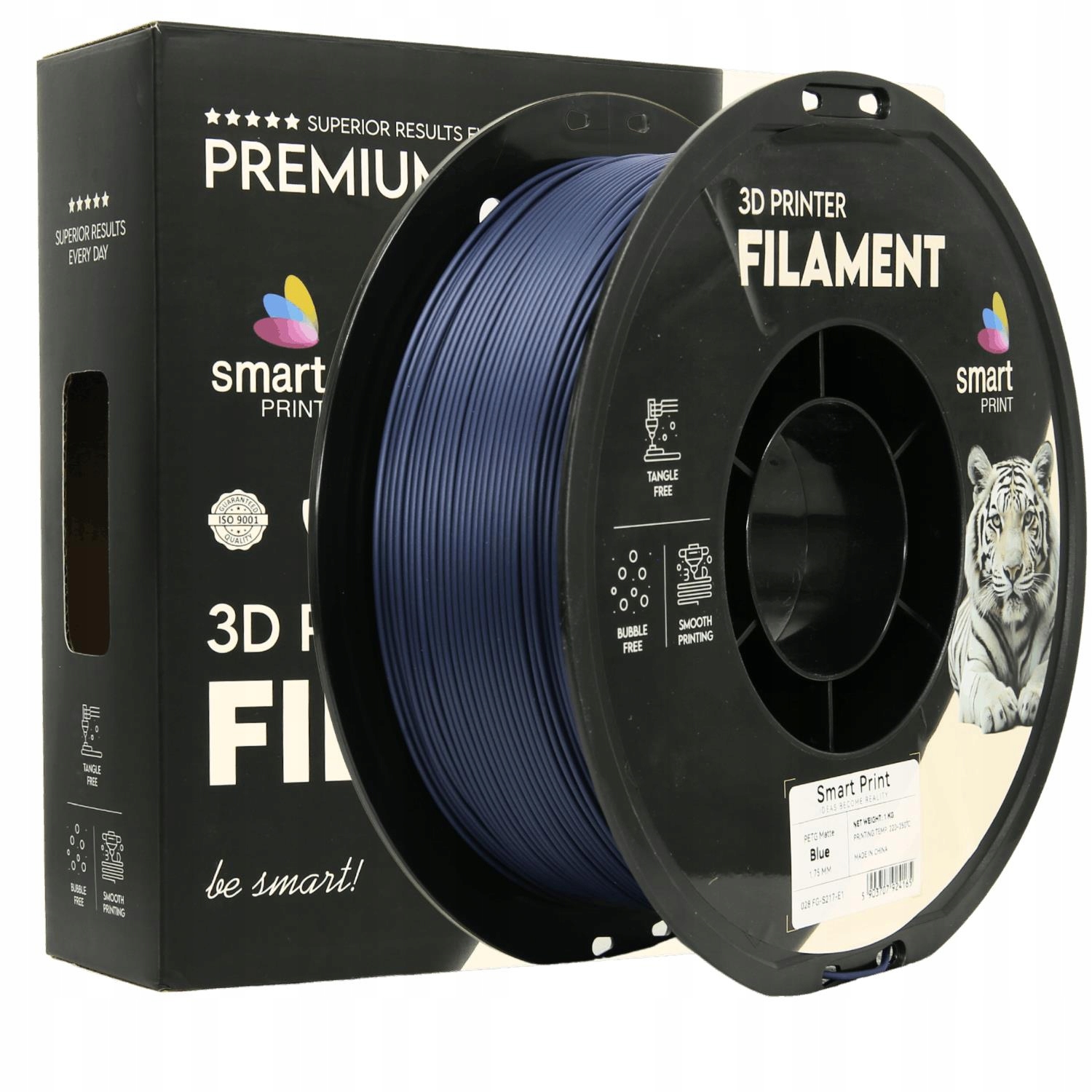 Filament PETG Matte Blue SmartPrint 1,75mm 1kg NIEBIESKI MAT
