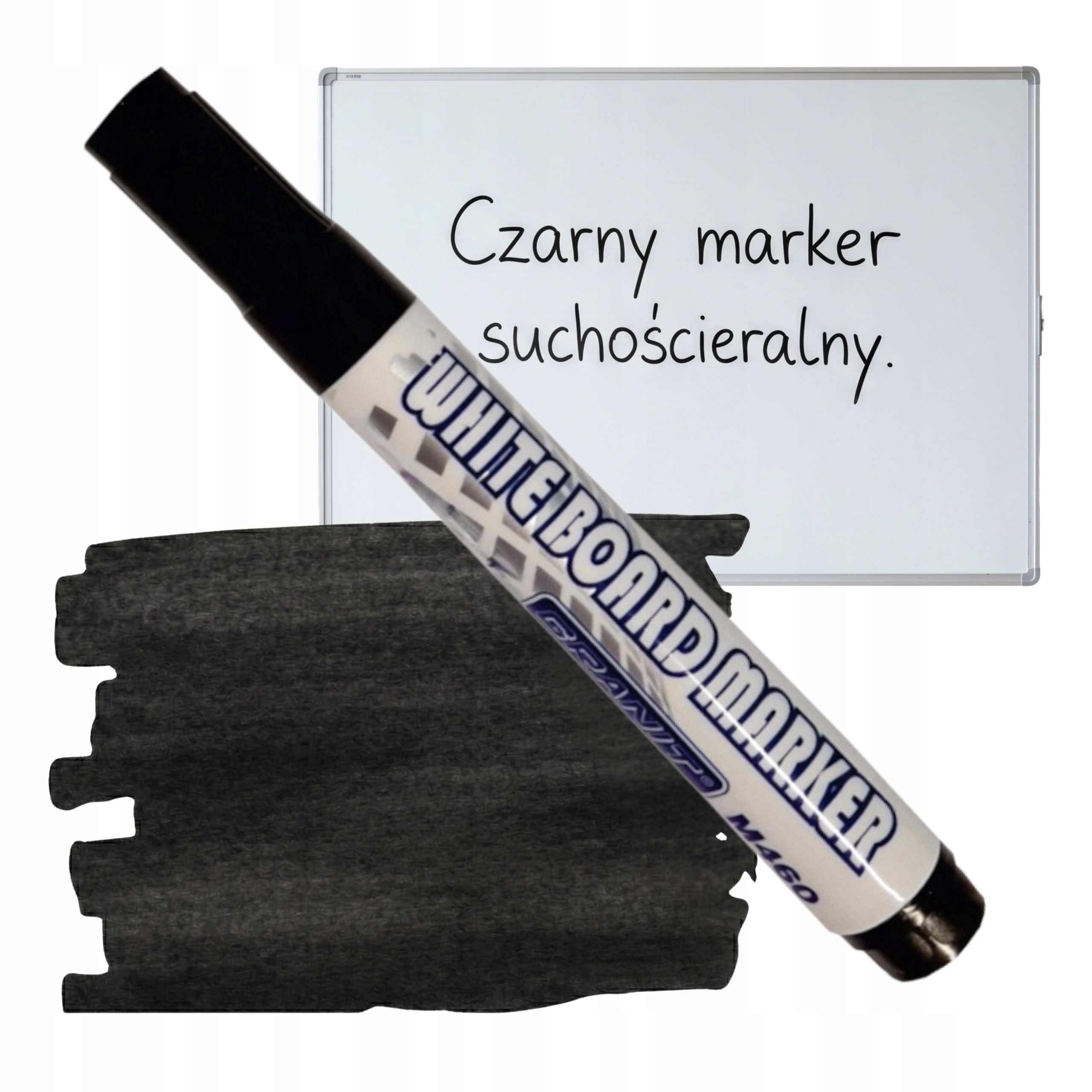 Маркер для сухого стирания черный - для ценников