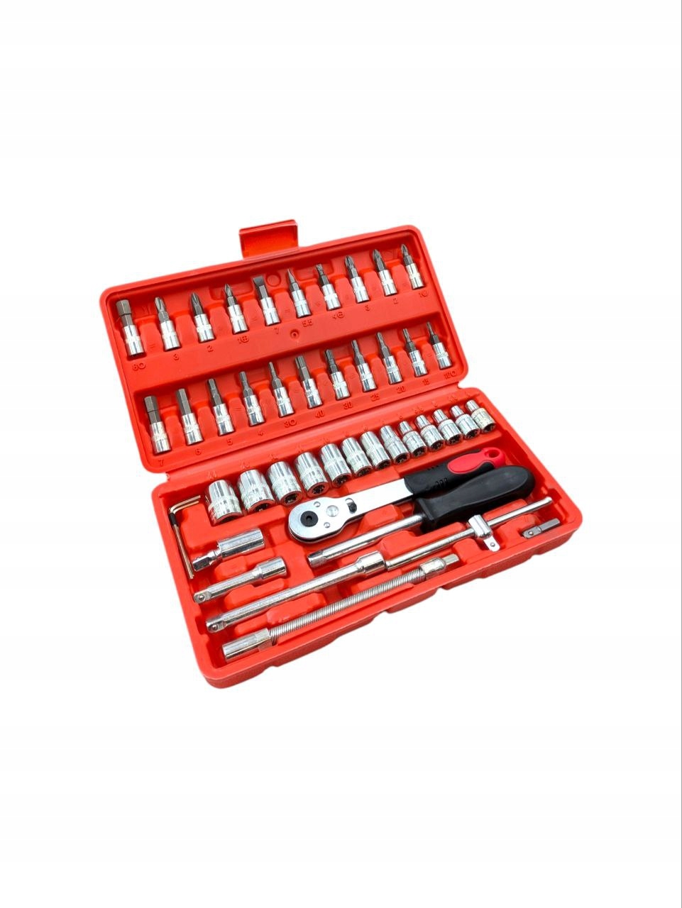 Zestaw Kluczy Nasadowych 1/4" 46 El. W Walizce