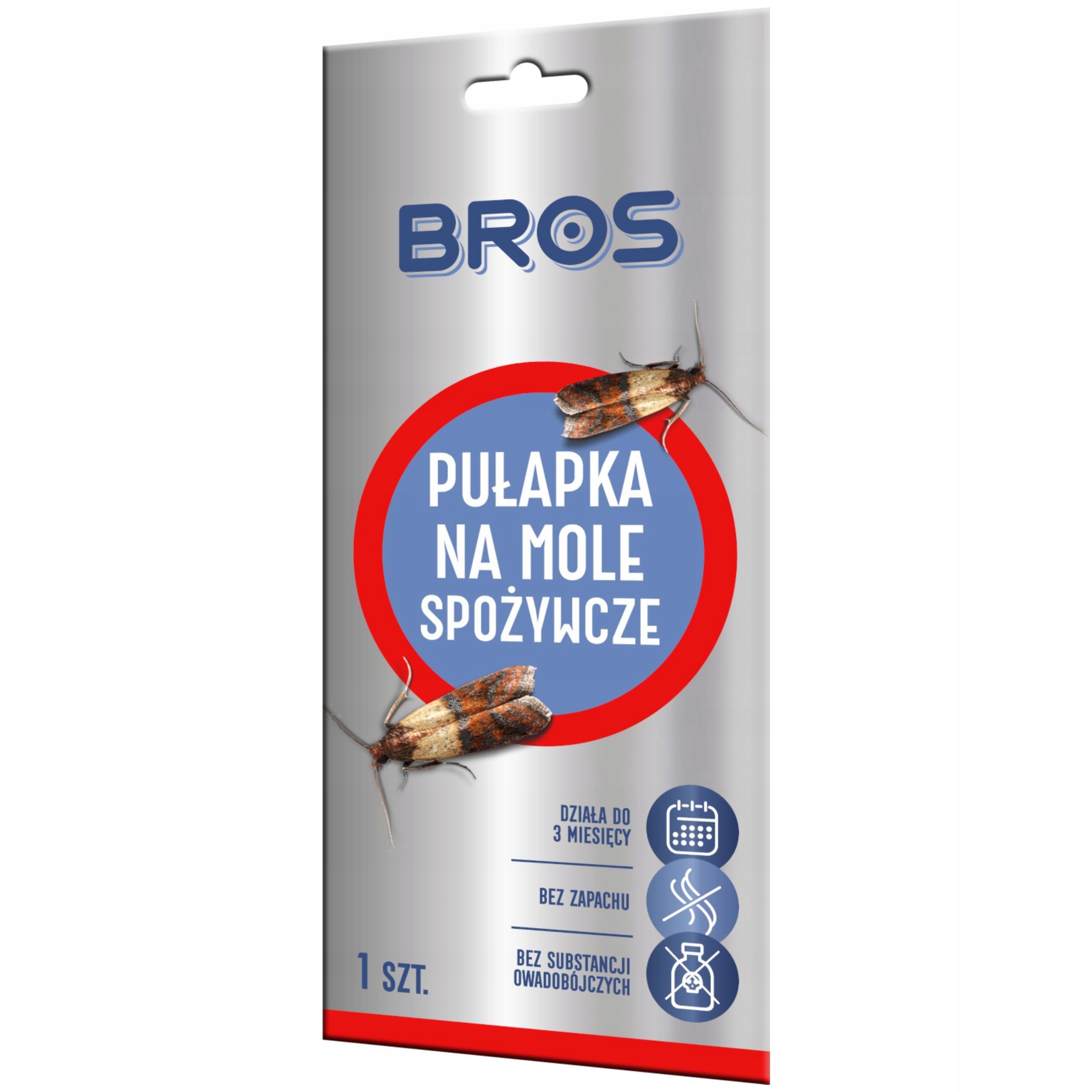 

Bros pułapka feromonowa na mole 1 sztuka
