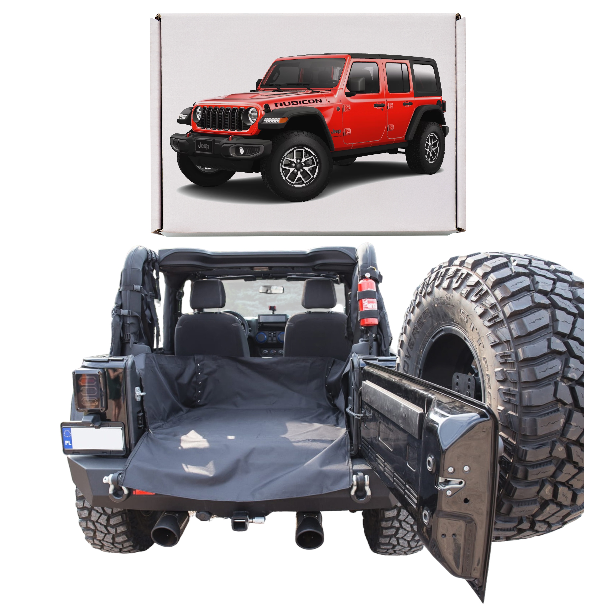Jeep Wrangler Jl 2018+ Ochranná Rohož Do Kufru