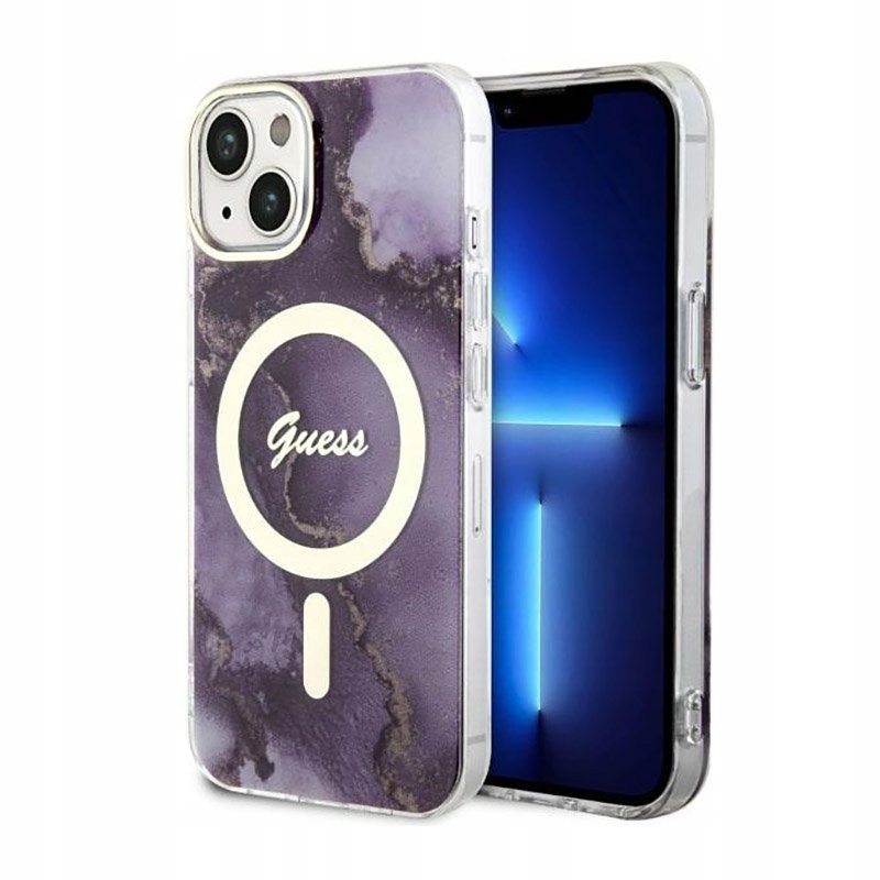 Guess MagSafe – Pouzdro pro iPhone 14 (fialové)