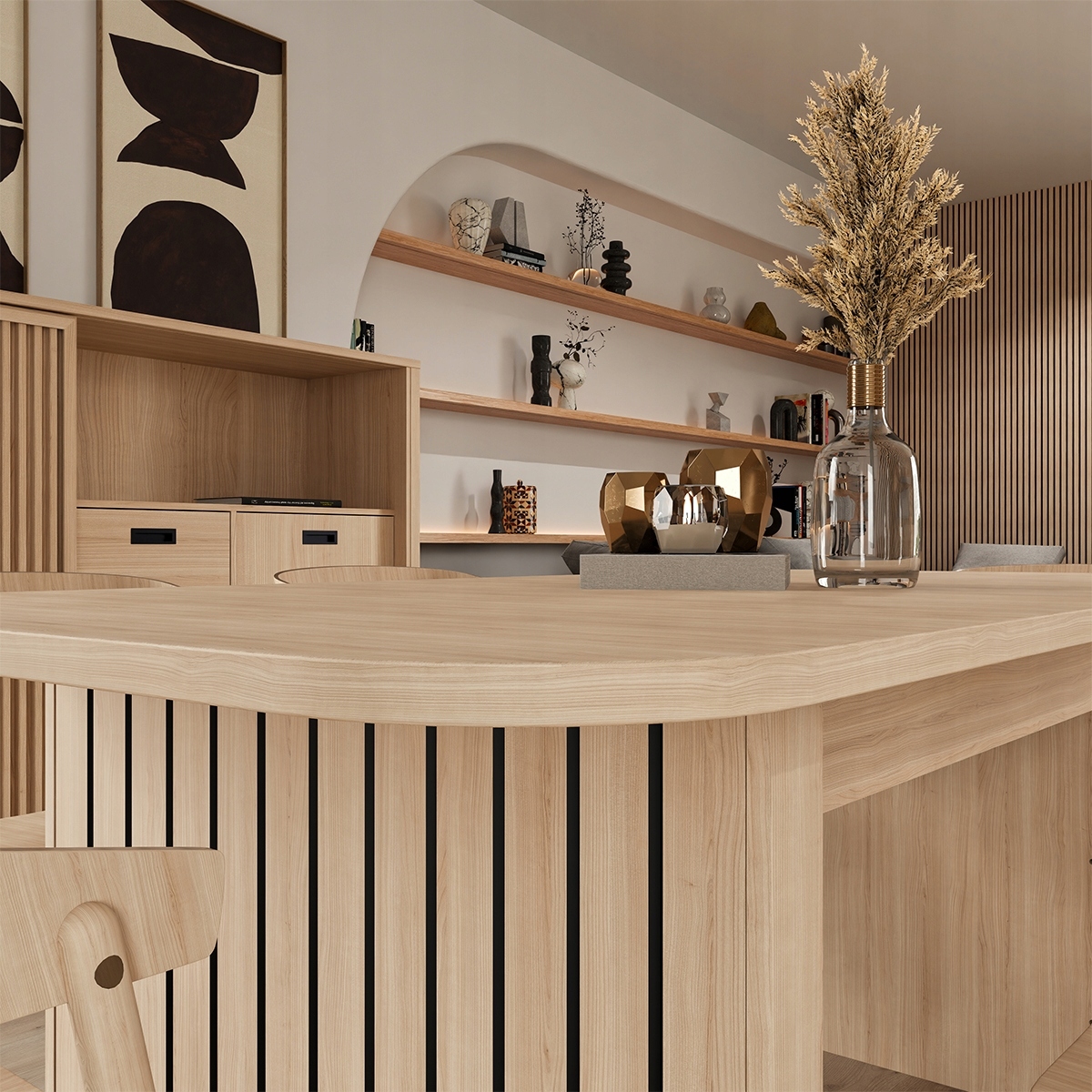 Stół owalny rozkładany 180 - 230 cm JYTANA TBLT7128 / FORTE Kształt blatu owalny