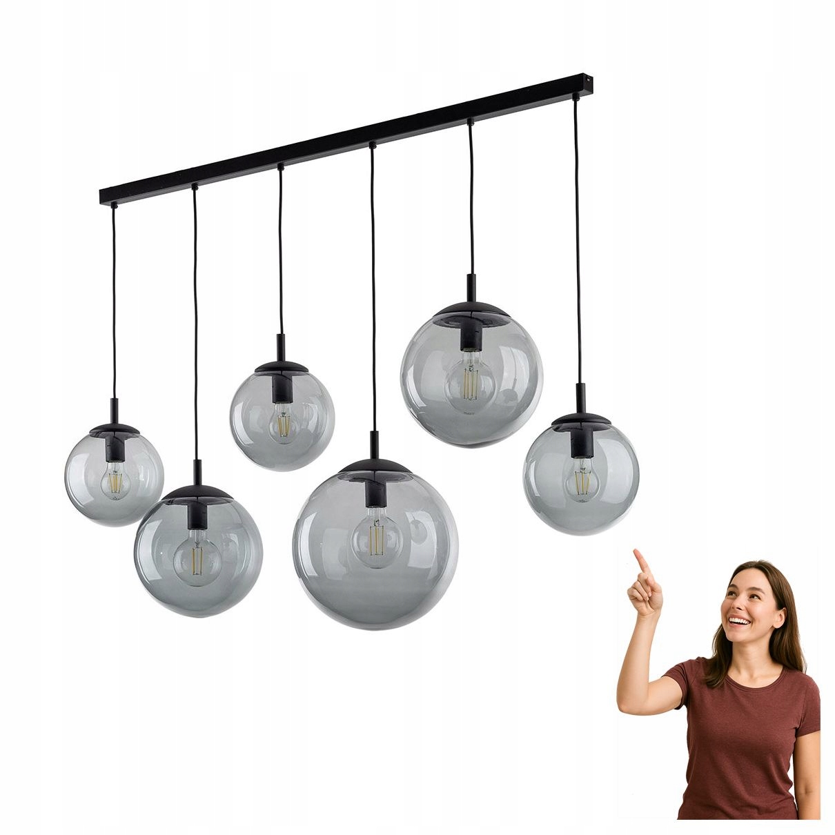 Závesná lampa Esme Graphite 5383 Tk Lighting