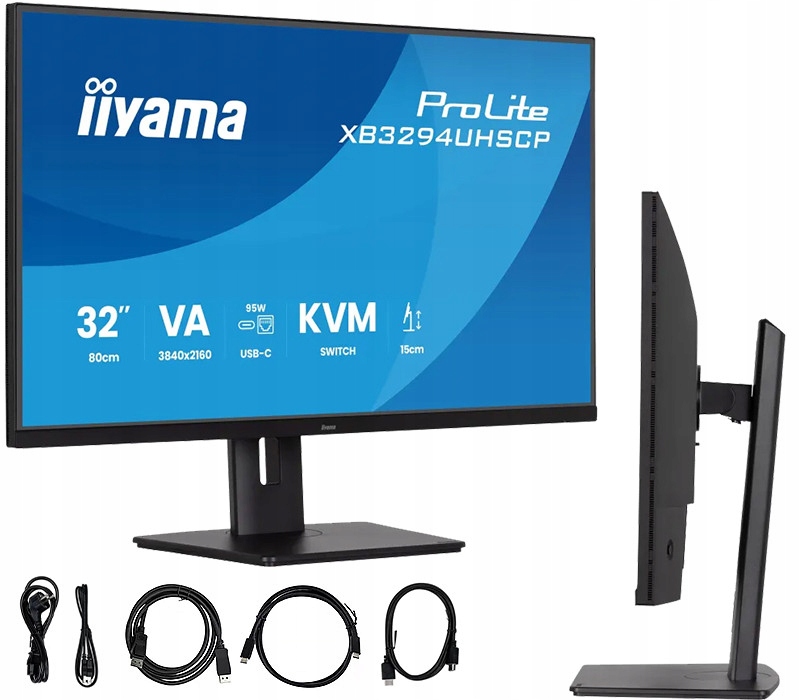 Monitor iiyama ProLite XB3294UHSCP-B1 32 4K Va Led /2xHDMI, Dp, Usb-c dock