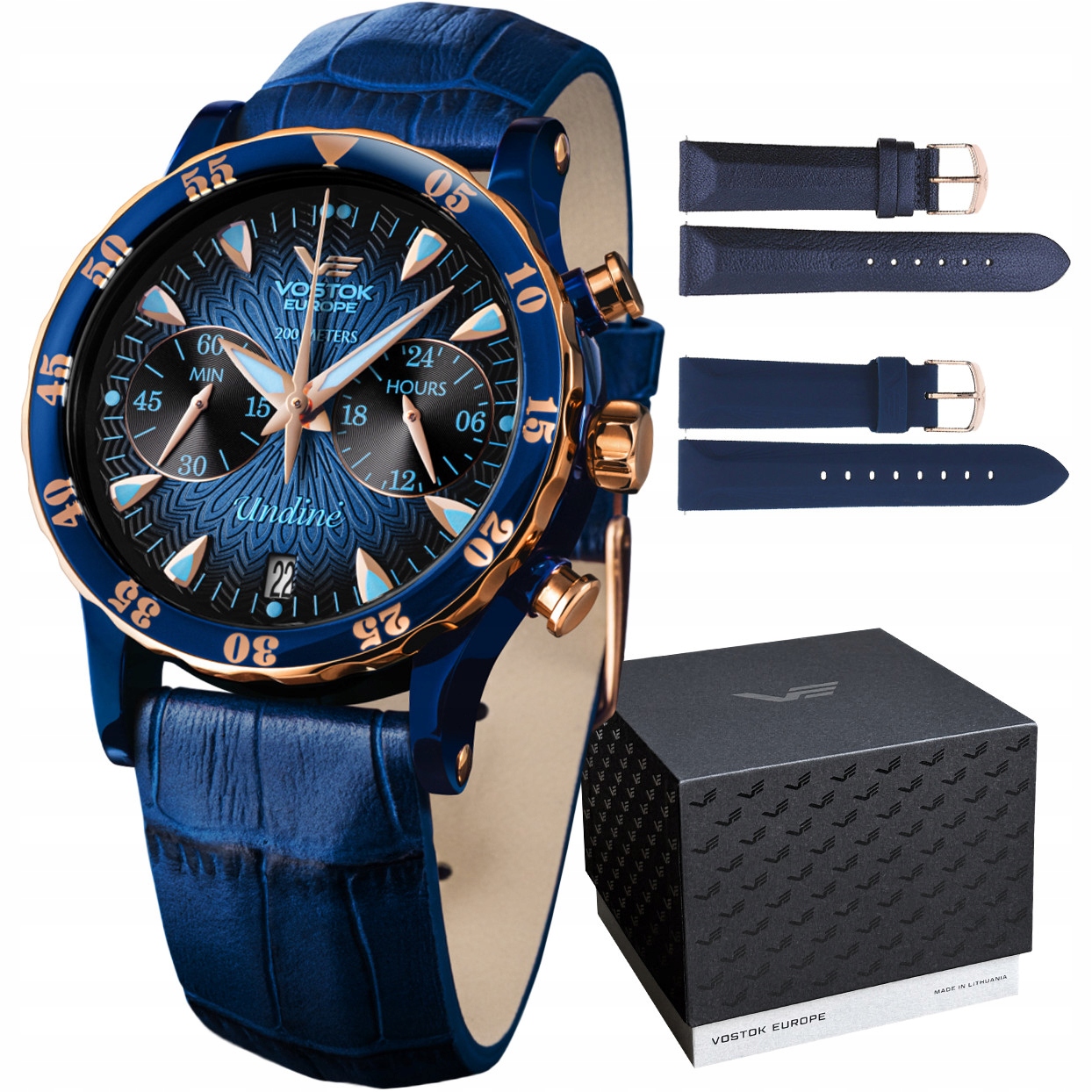 Dámské hodinky Vostok Europe VK64-515E628 modré