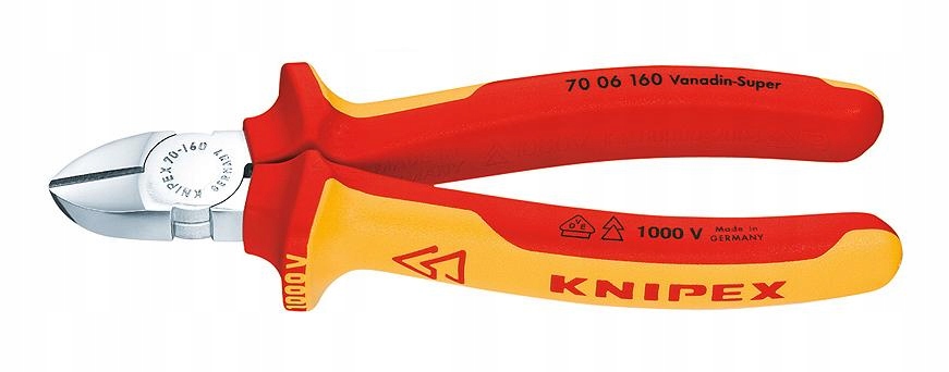 Knipex Kleště Štípací Boční Izolované 1000V 180 mm
