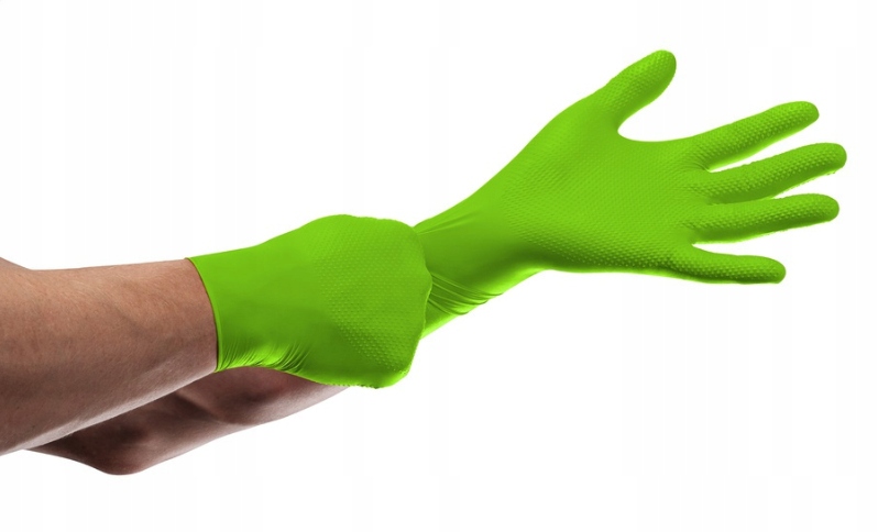 Rękawiczki MERCATOR GOGRIP NITRYLOWE green ZIELONE 50 szt. rozmiar M Kod producenta RP30029003_0001