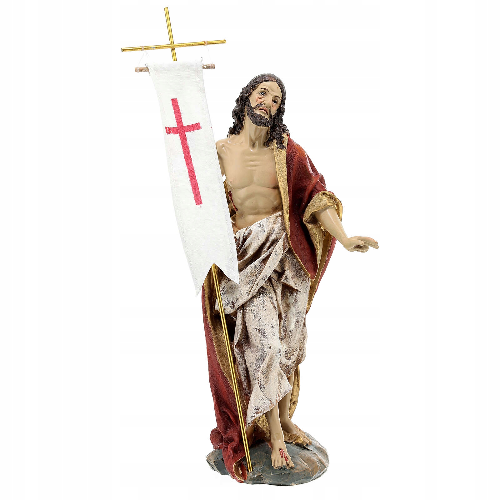 Figurka Ježiš Zmŕtvychvstalý ručne maľovaná Veľká noc 30 cm