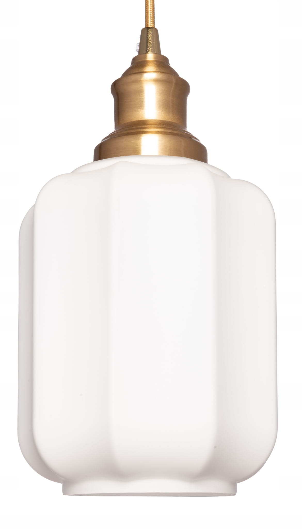 Lampa wisząca szklana złota mleczna ZL1041L