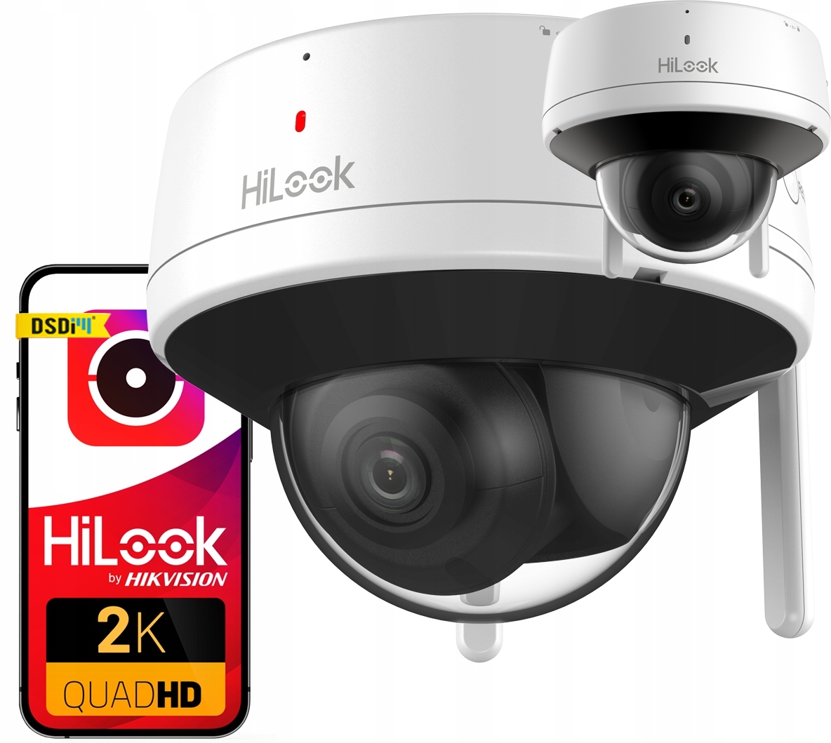 Kamera WiFi 4MPx IPC-D140HA-D/W(W) HiLook by Hikvision Mikrofon Głośnik