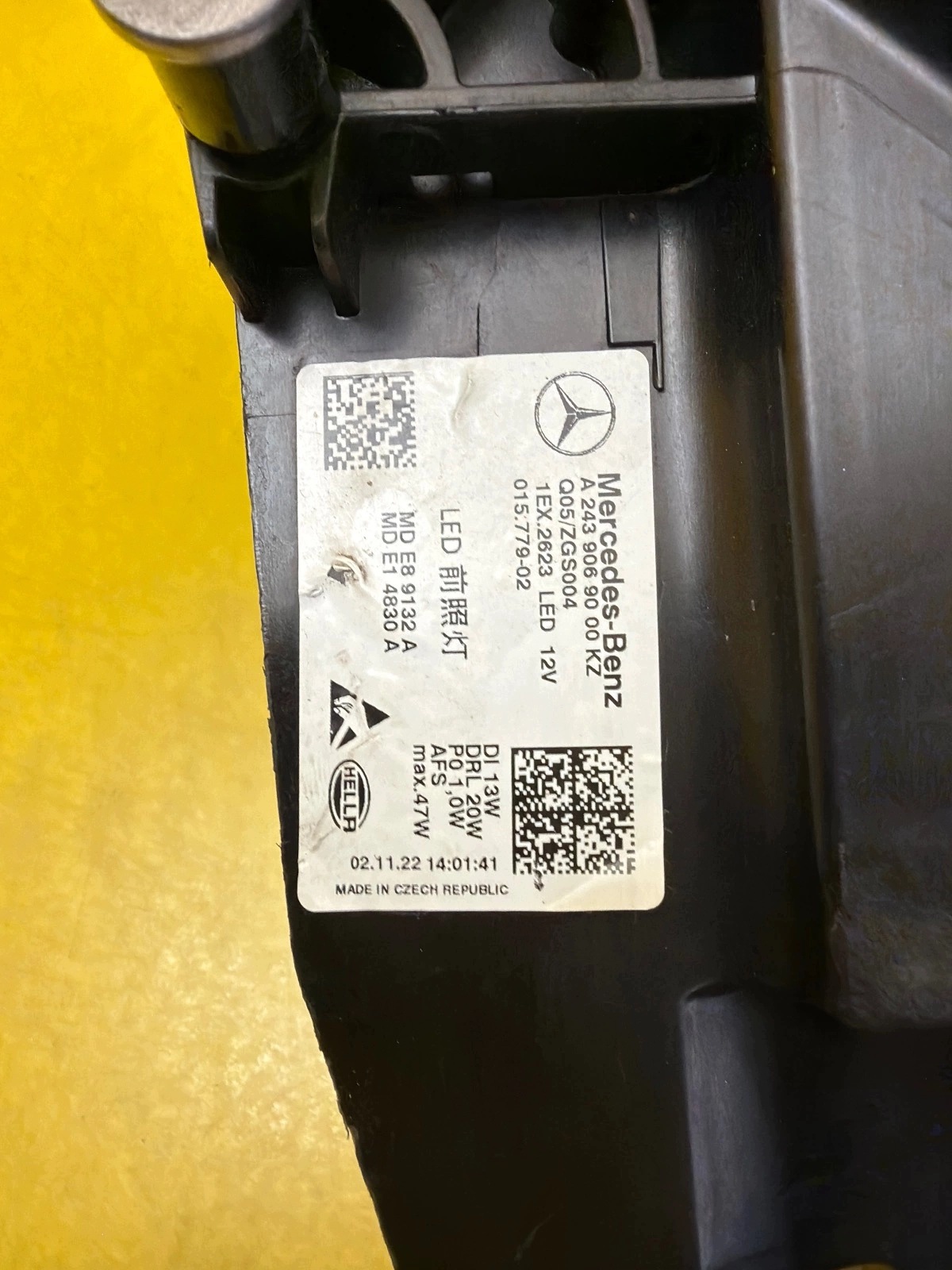 light right Mercedes EQB EQA W243 Full Led A2439069000