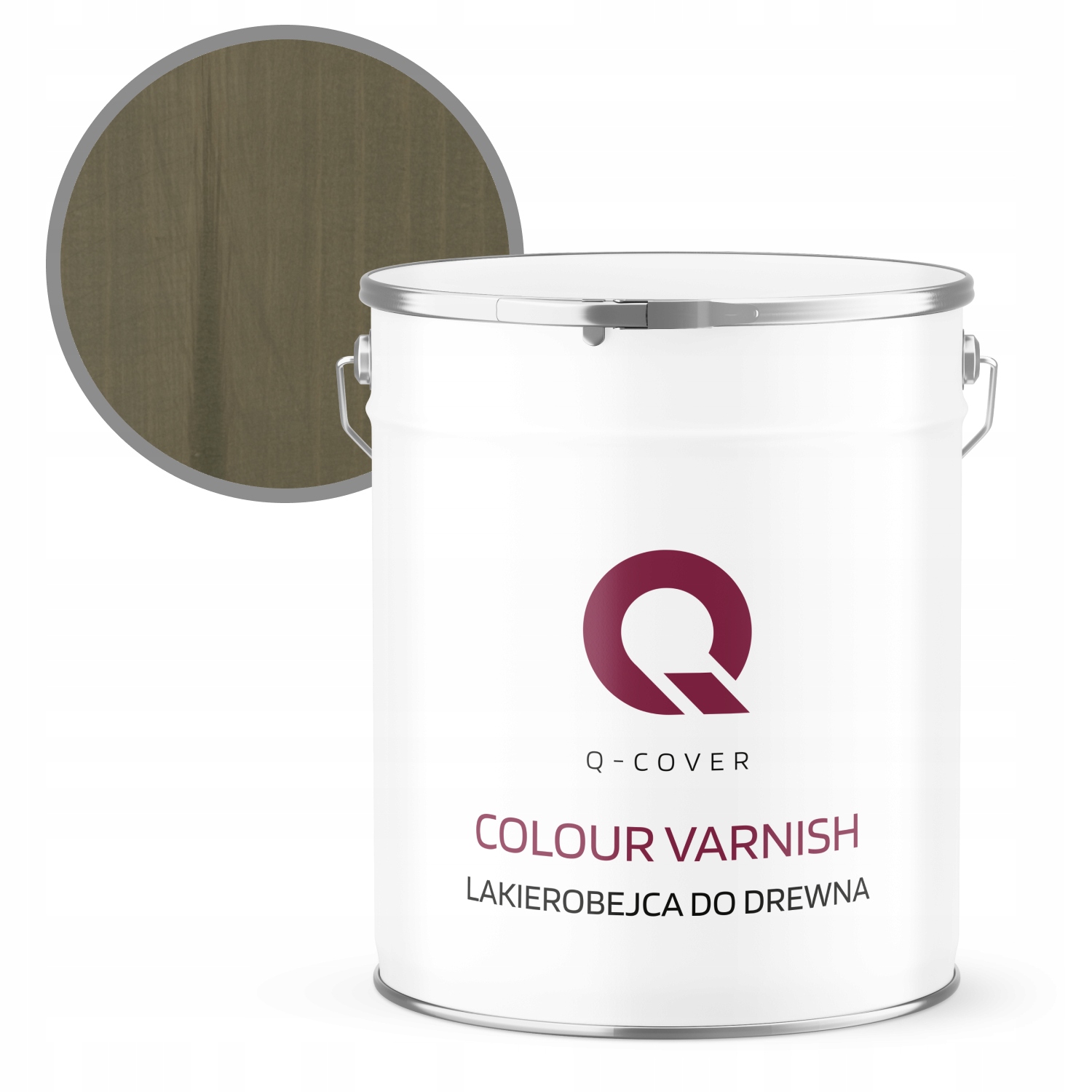 Rychleschnoucí Lak Na Dřevo 5 L Šedý Hnědý Satén Výkonný 3V1 Uv