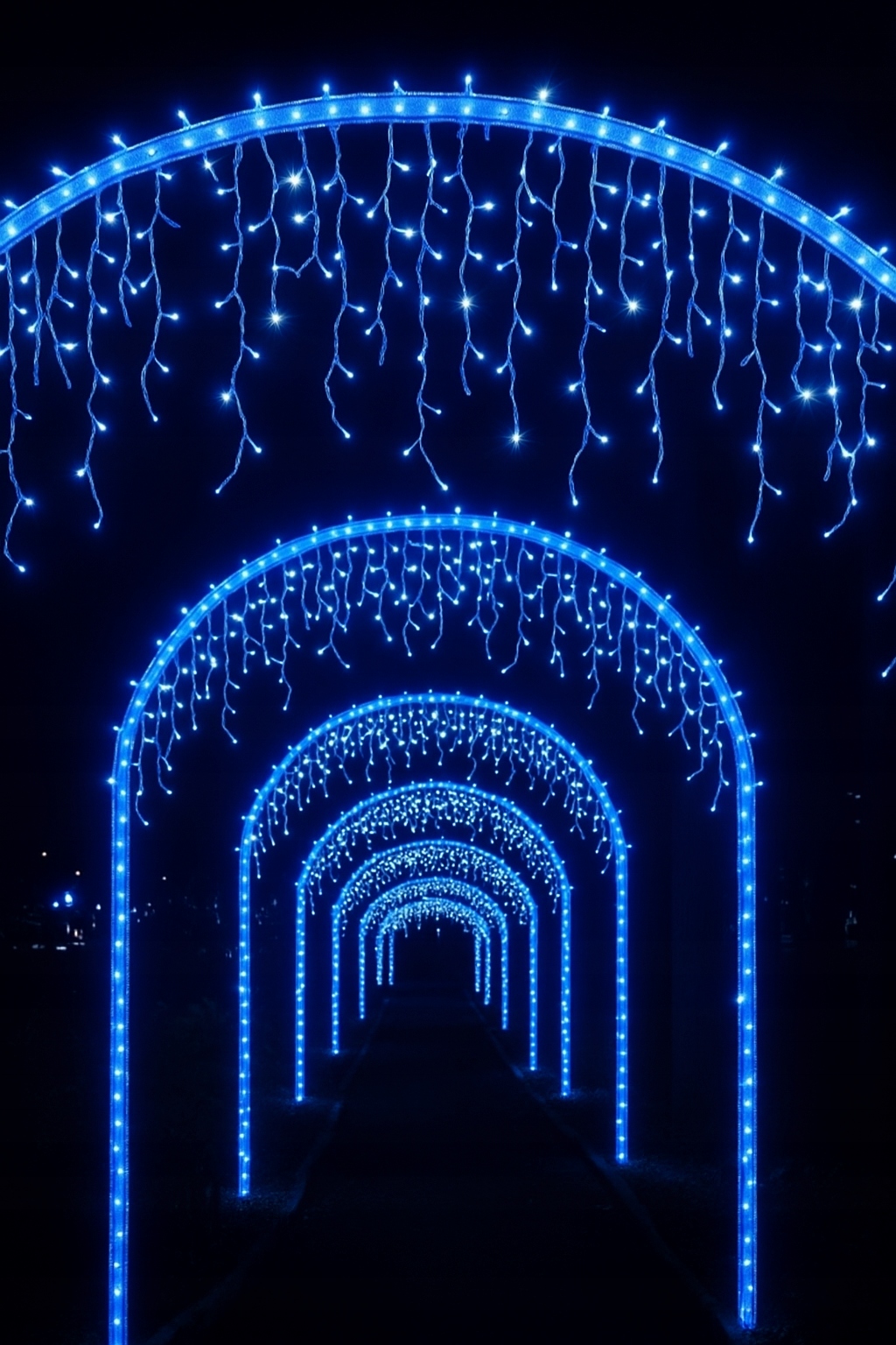 Sople Kurtyna Świetlna 500LED Lampki ZEWNĘTRZNE Światełka FLASH niebieski