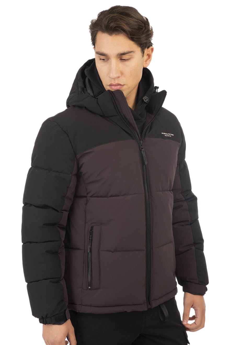 Velká pánská zimní bunda fialová MJK-2006B Double