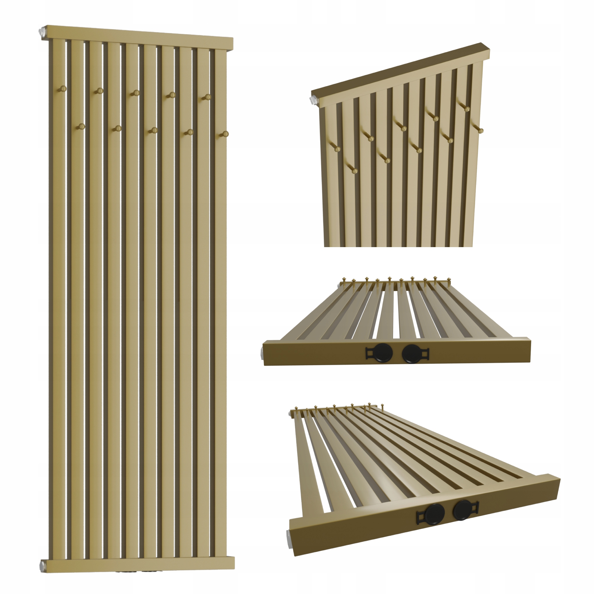 Dekorativní radiátor s věšáky Radiator Hook 120x46 Světlý Antik