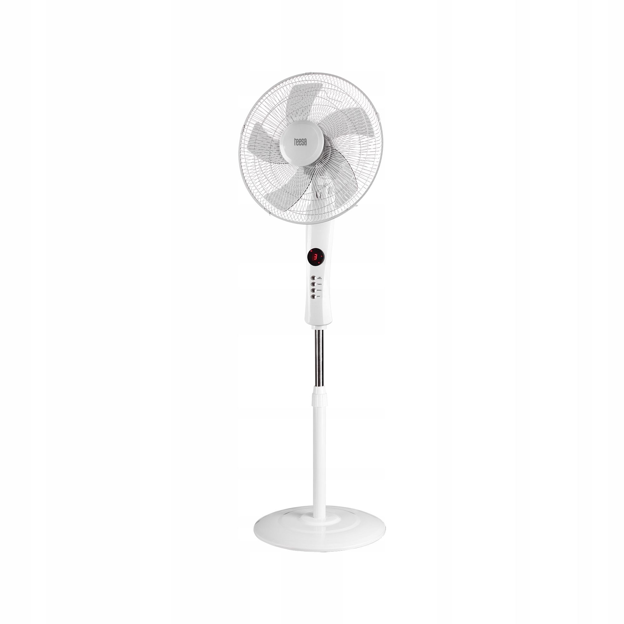 Wentylator Wiatrak stojący Teesa sterowany pilotem biały