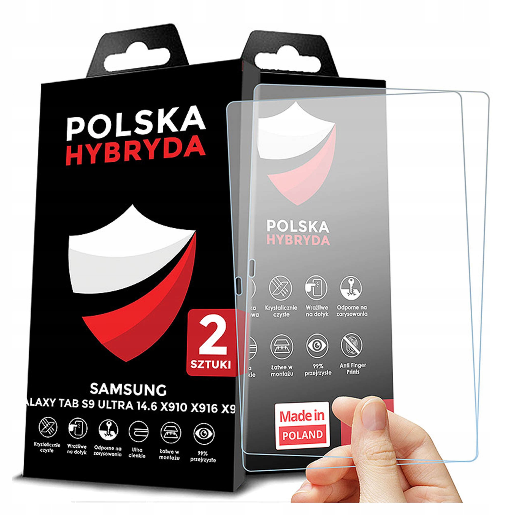 Szkło Ochronne Do Samsung Galaxy Tab S9 Ultra 14.6 Nietłukace 2PACK