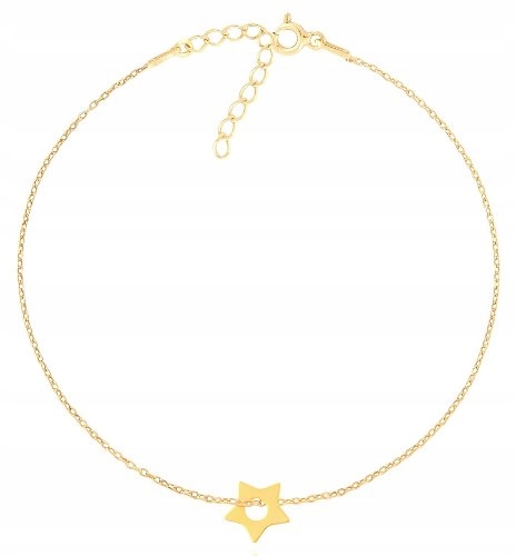 

Złota bransoletka gwiazd celebrytka Gwiazdka 925