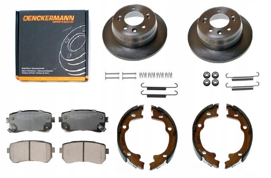 TARCZE KLOCKI SZCZĘKI HYUNDAI IX35 TYŁ 262mm kpl