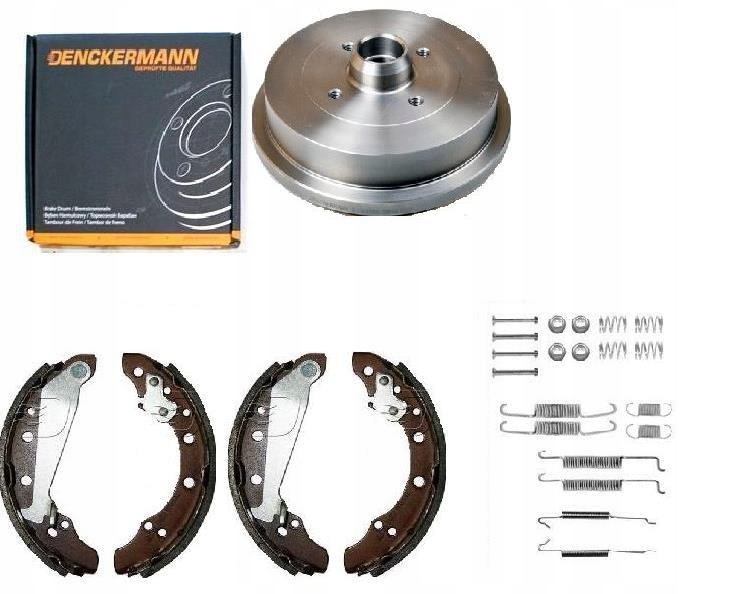 Bubny Čelistí Pružin Vw Golf III Vento Jetta Sada.