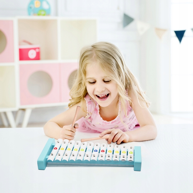 CYMBAŁKI DREWNIANY KSYLOFON 12 TONÓW 2 PAŁECZKI Rodzaj zestaw instrumentów