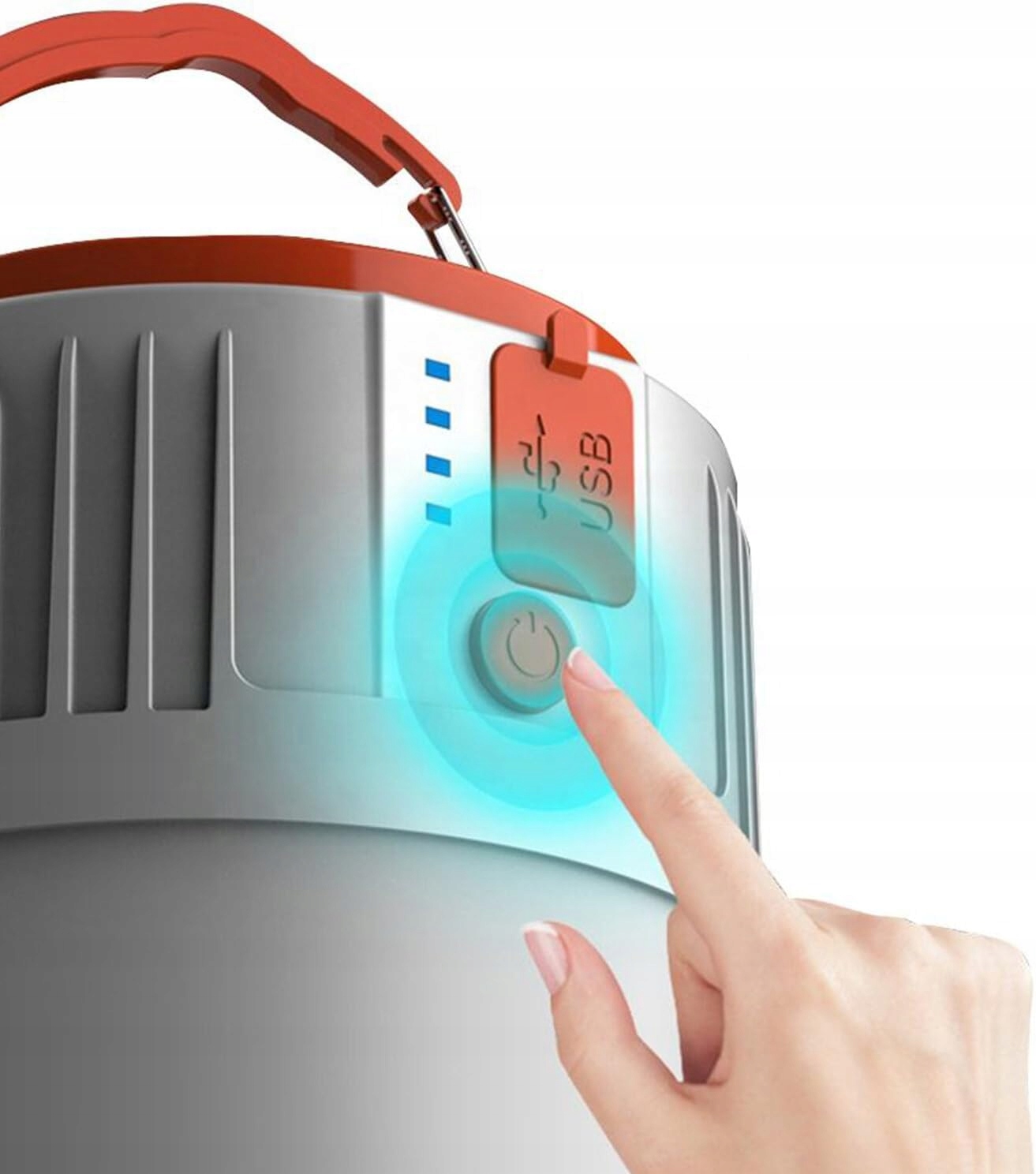 SOLARNA LAMPA KEMPINGOWA LED USB LATARNIA KEMPINGOWA AKUMULATOR + PILOT Marka inna marka