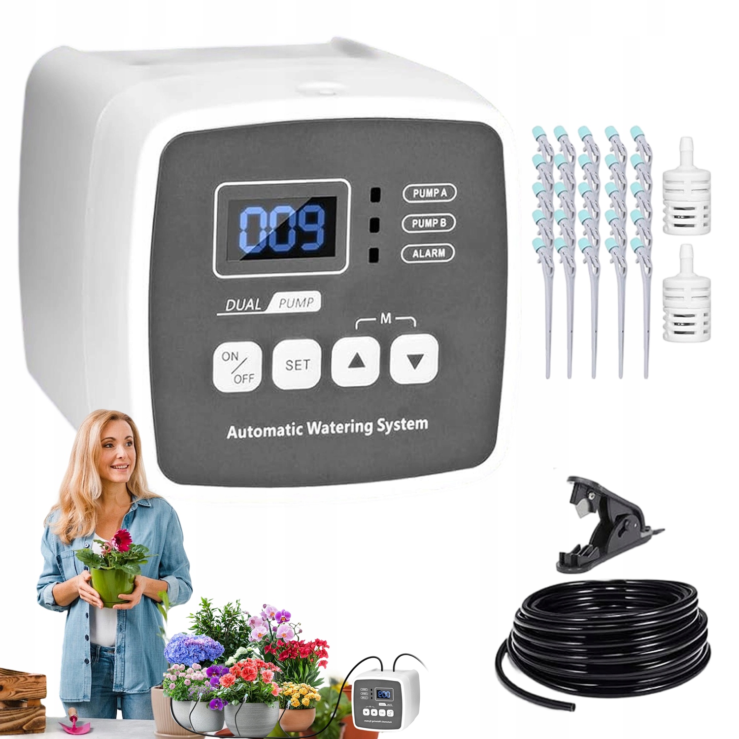 Automatická Konev S Kapkovým Zavlažovacím Systémem Pro 20 Květináčů Rostlin