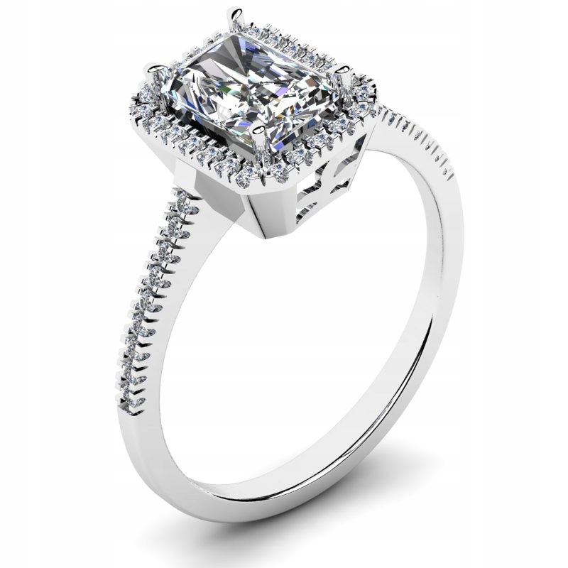 

Koktajlowy Pierścionek Z Białego Złota