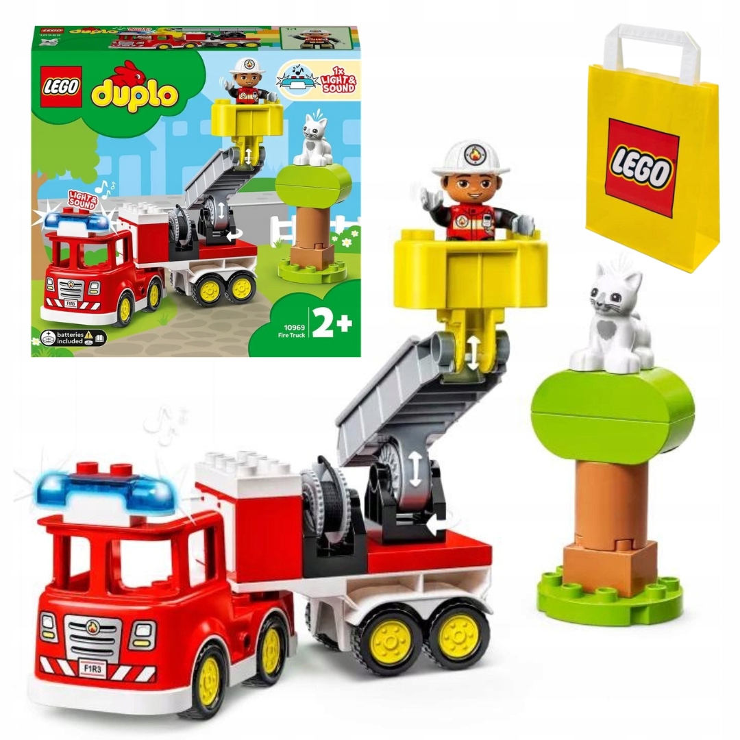 Lego Duplo Hasiči Hasičský vůz 10969 Velké Stavebnice pro rok 2 3 4