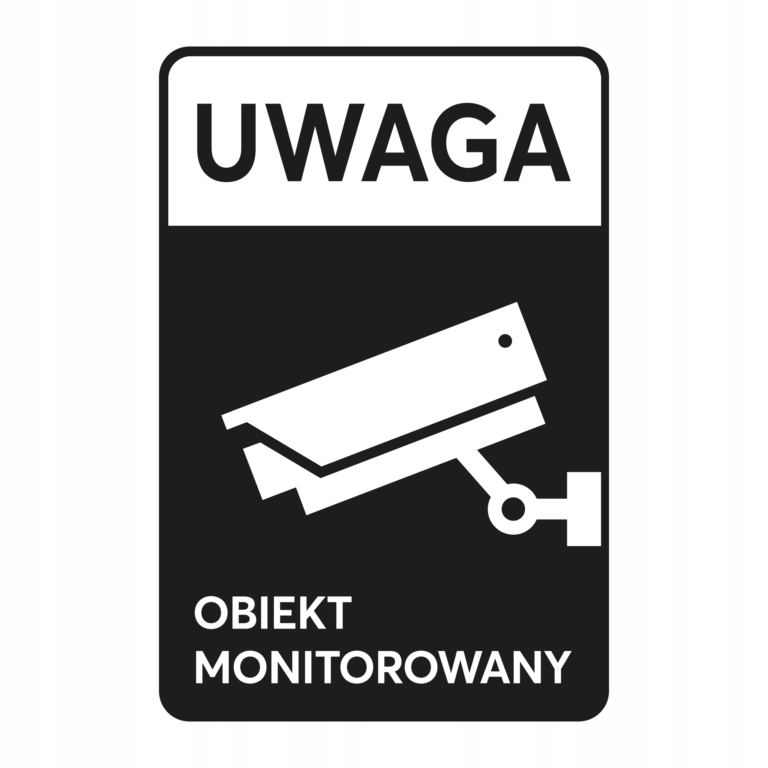 

Naklejka obiekt monitorowany monitoring 10x15 cm