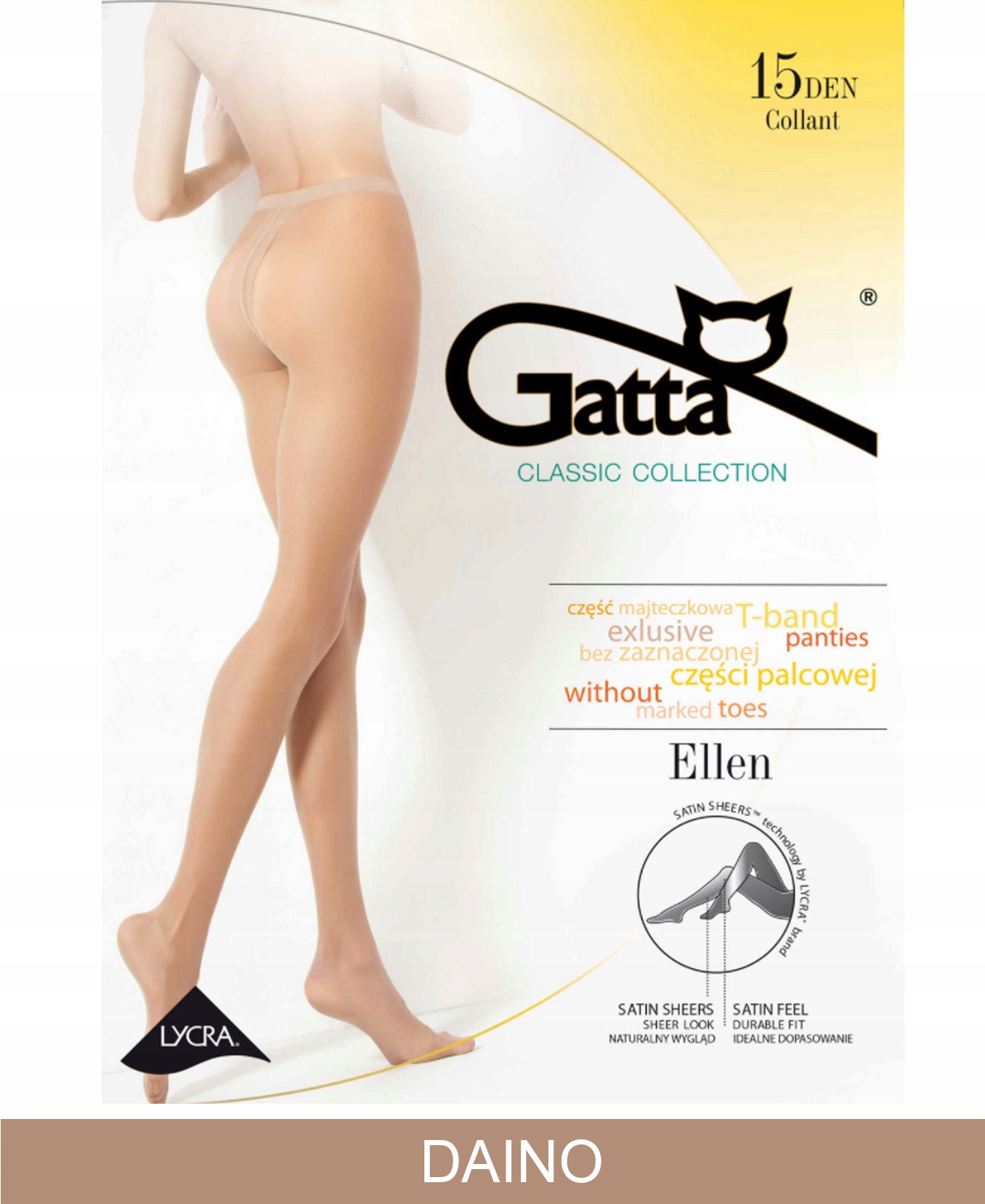 

Gatta Ellen Rajstopy damskie 15 wz.00/4-L/Daino