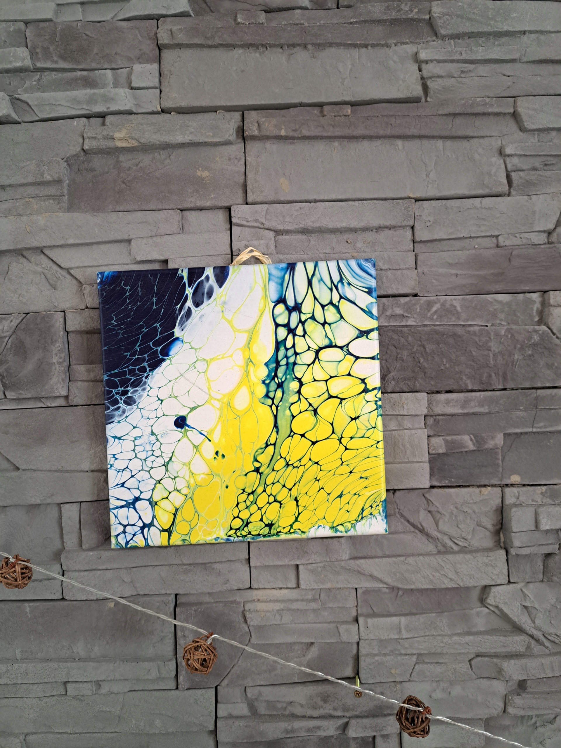 Unikátní obraz ručně malovaný autorský pouring 25/25