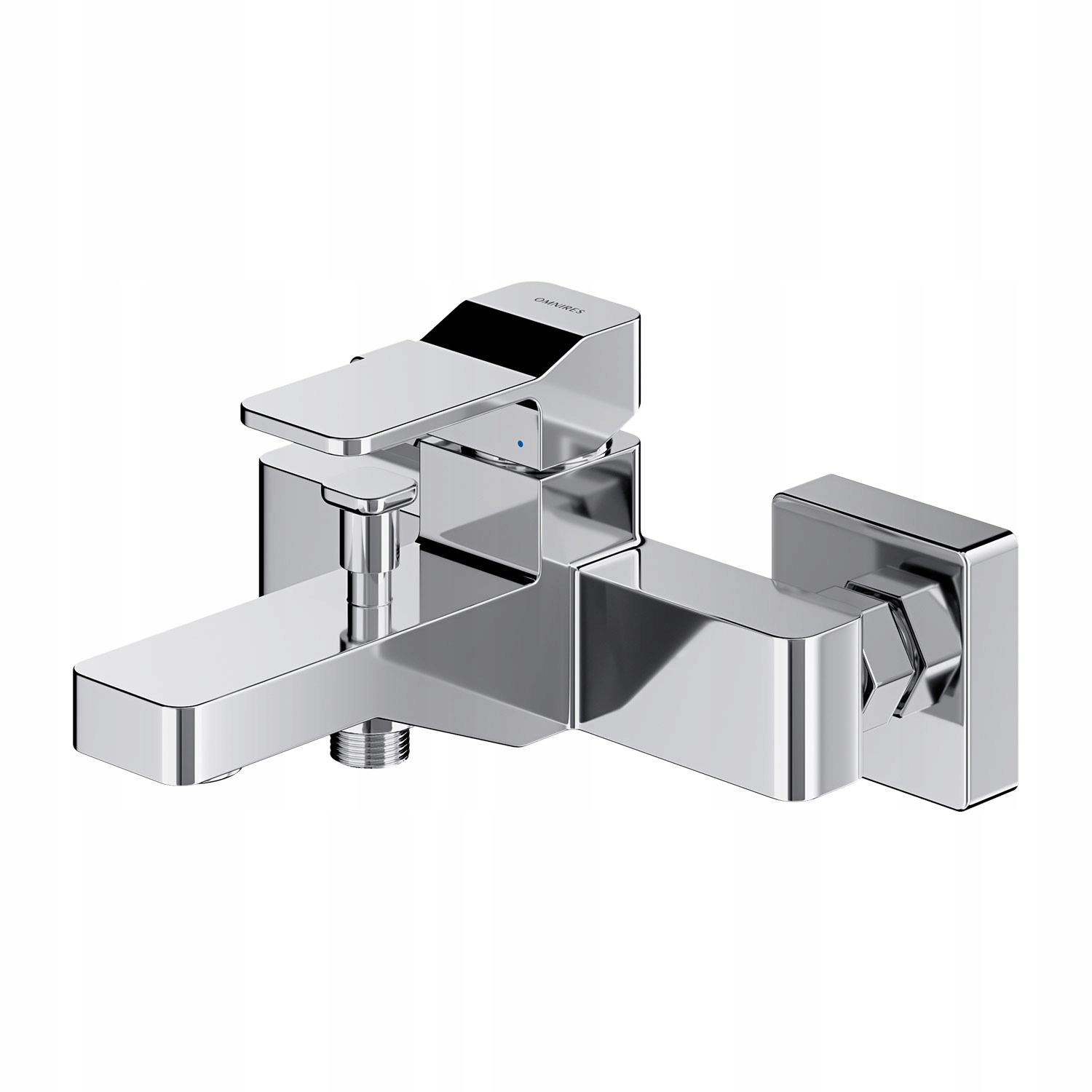 Nástenná Vaňová Batéria Štvorcová, Chróm, Slide